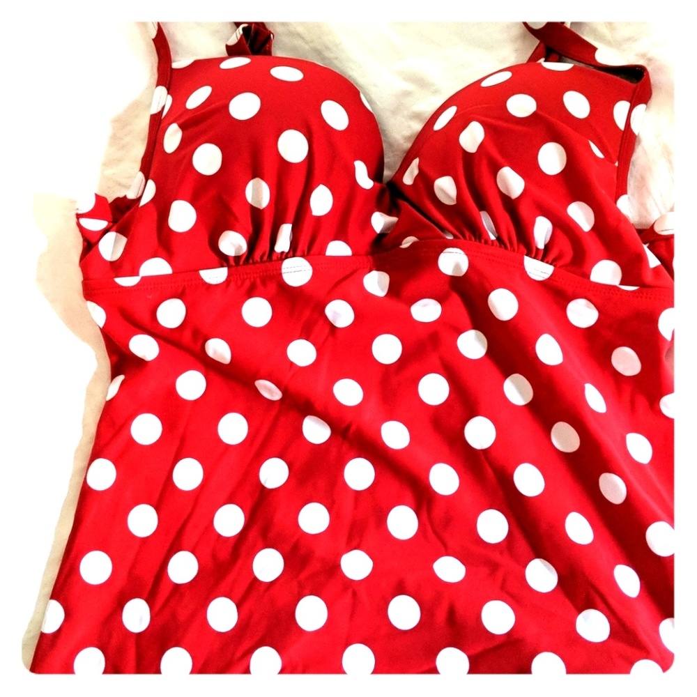 Torrid sz 0 polka dot Tankini